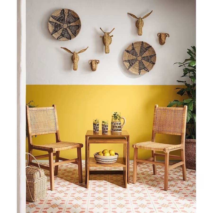 El set de dos mesas auxiliares nido de palisandro modelo Bombay de El Corte Inglés