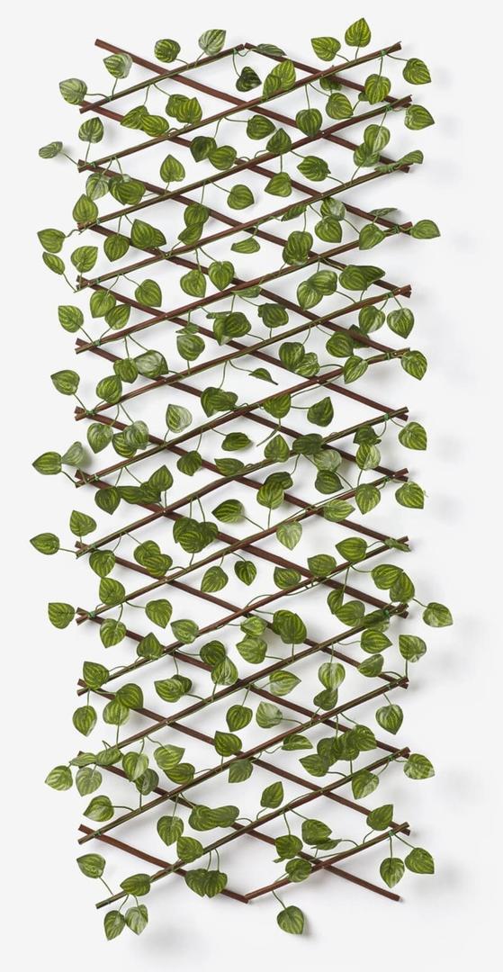 Celosía con hiedra artificial