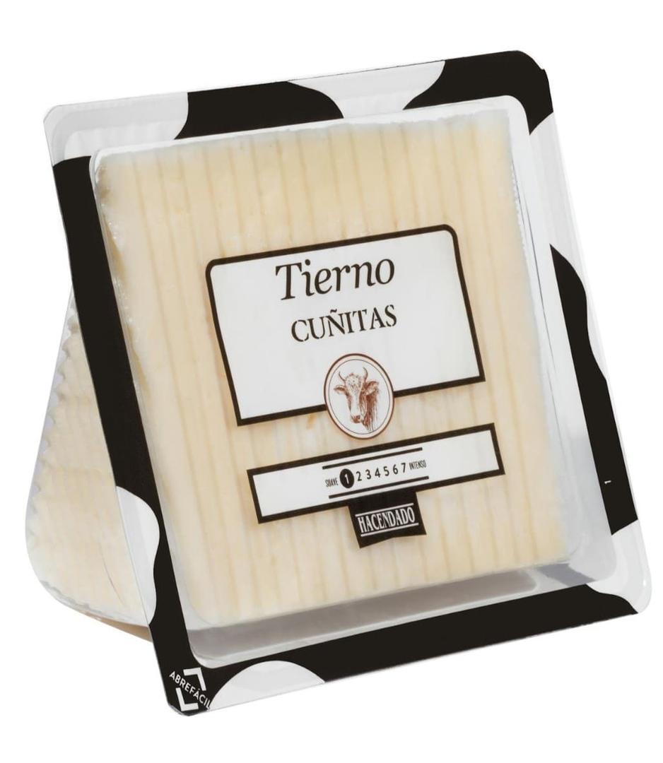 Queso tierno de vaca en cuñas Hacendado