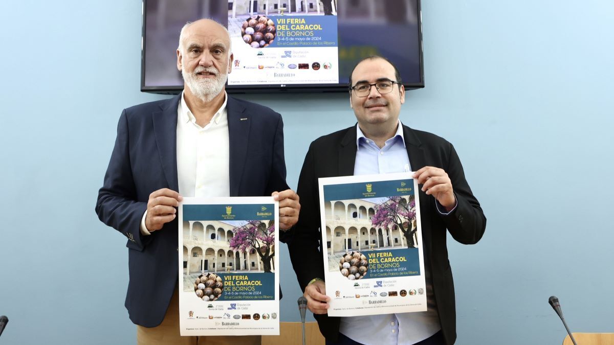 Javier Vidal y Hugo Palomares presentan la Feria del Caracol de Bornos