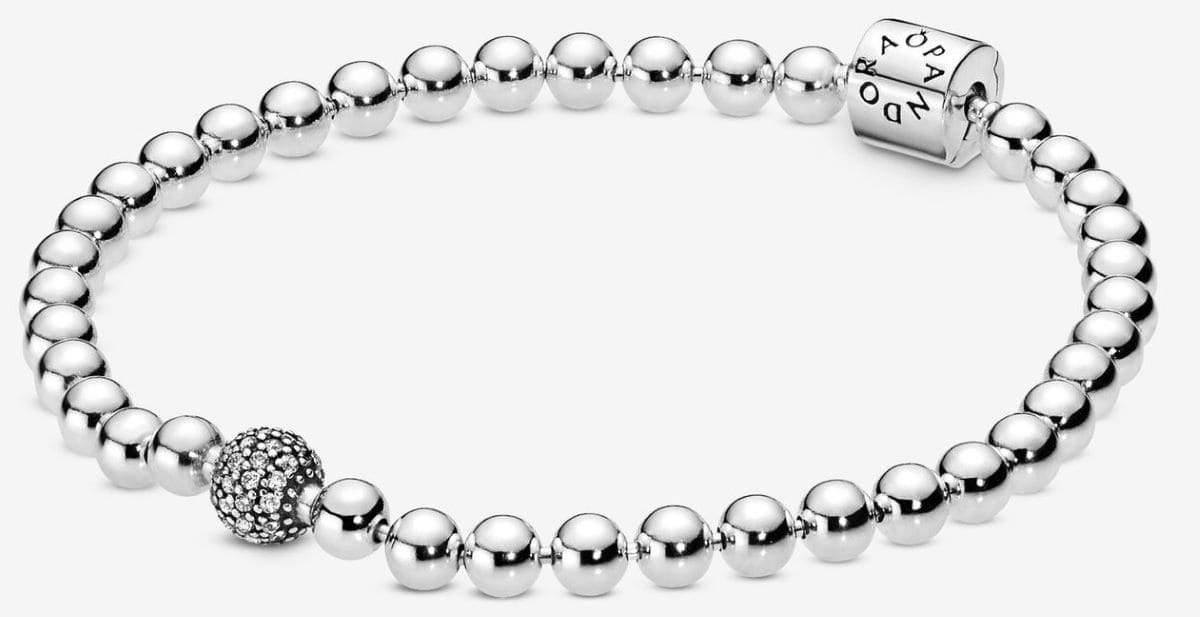 Pulsera de cuentas y pavé de Pandora