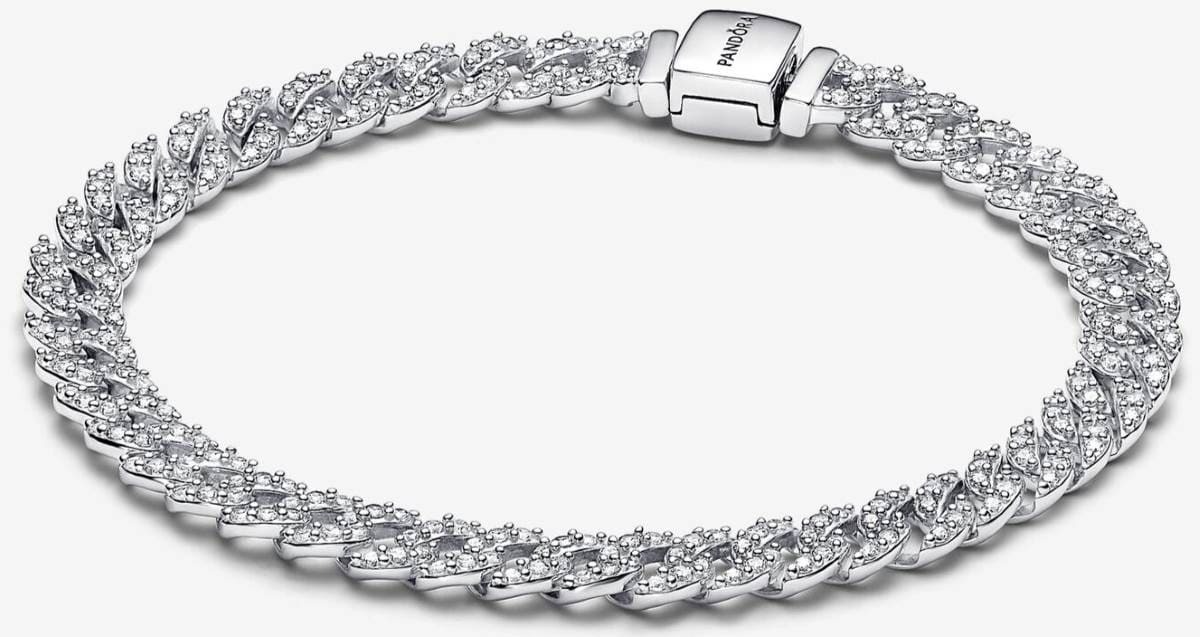 Pulsera de Cadena Pavé Cuban de Pandora Timeless de Pandora