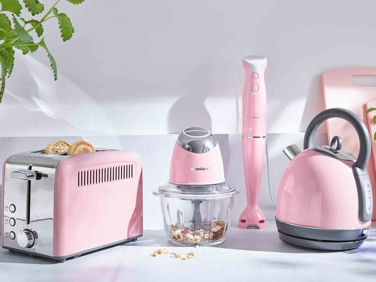 La tostadora rosa de 950 W de potencia de Lidl