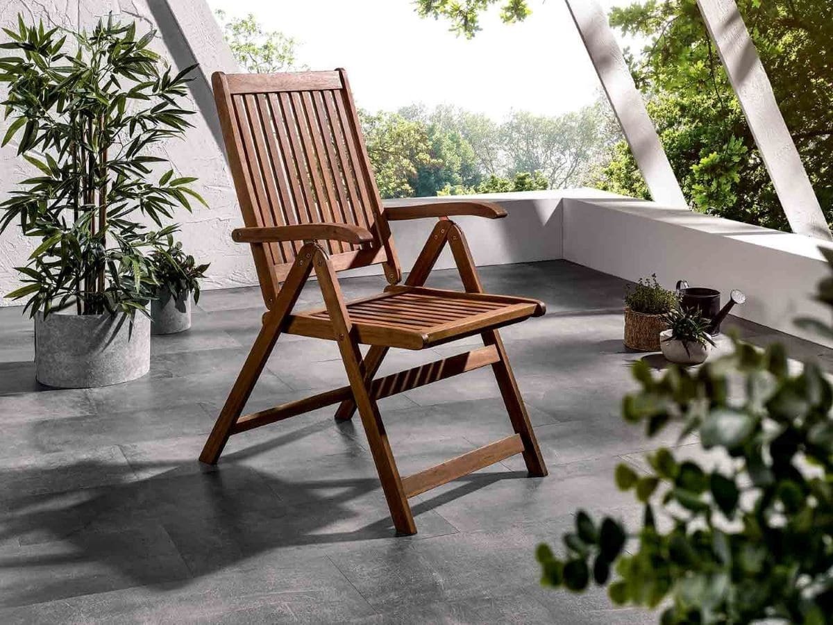 Sillón plegable de madera