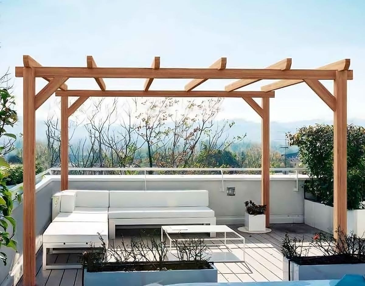 Pérgola de madera Sitges Plimfers