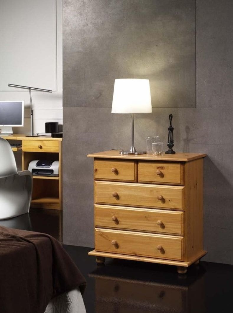 Cómoda de 5 Cajones Moblit serie Canet