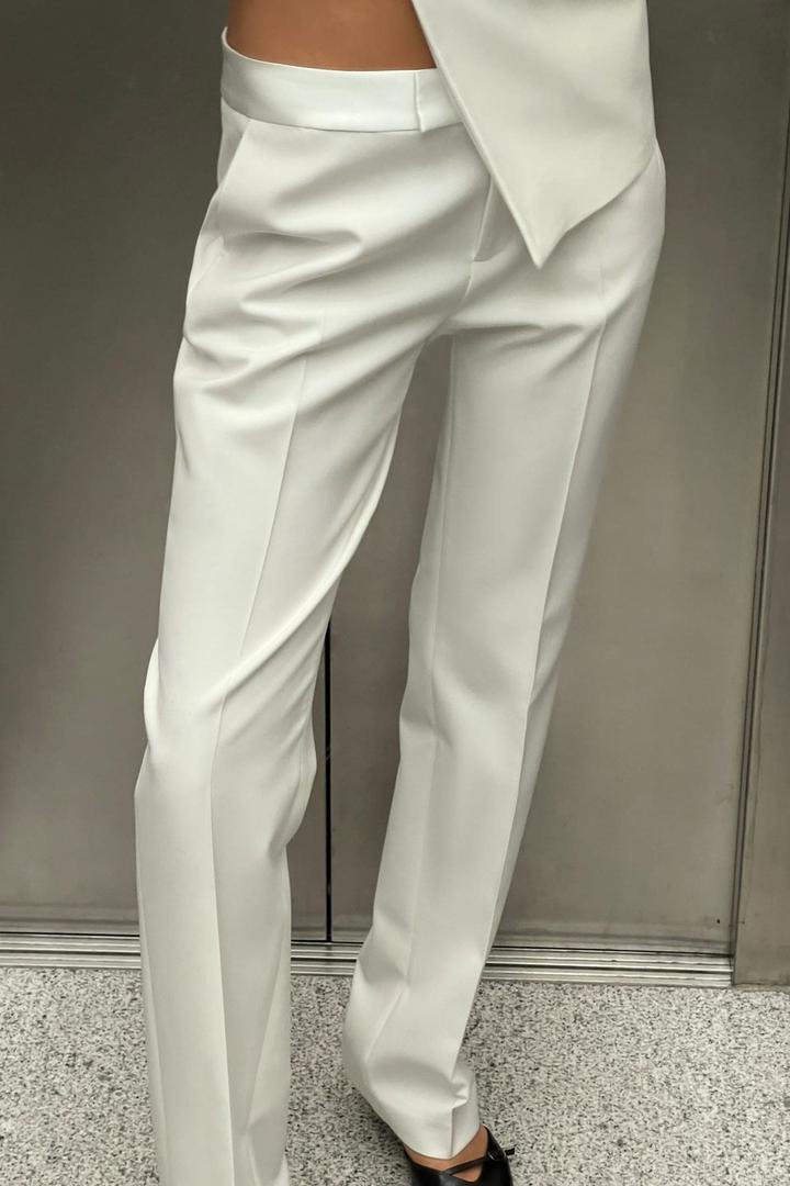 Pantalón de cintura satinada Smoking de Zara