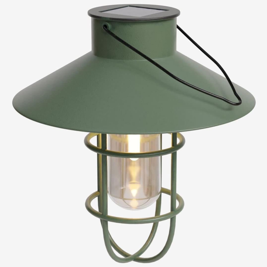 Lámpara solar industrial verde colgante de Pepco