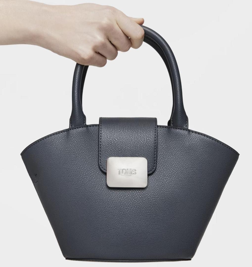 Capazo pequeño gris oscuro TOUS Lucia