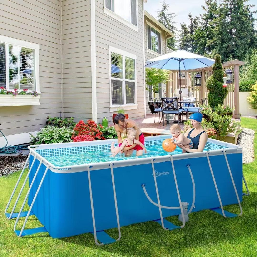 Piscina desmontable y tubular OUTSUNNY