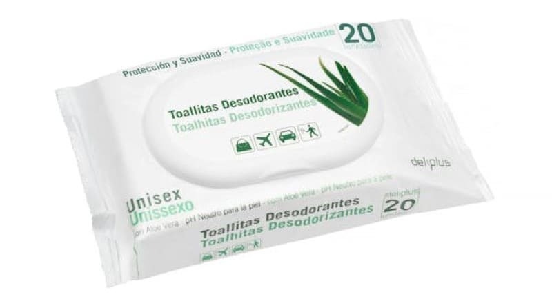 Toallitas desodorantes con aloe vera Deliplus