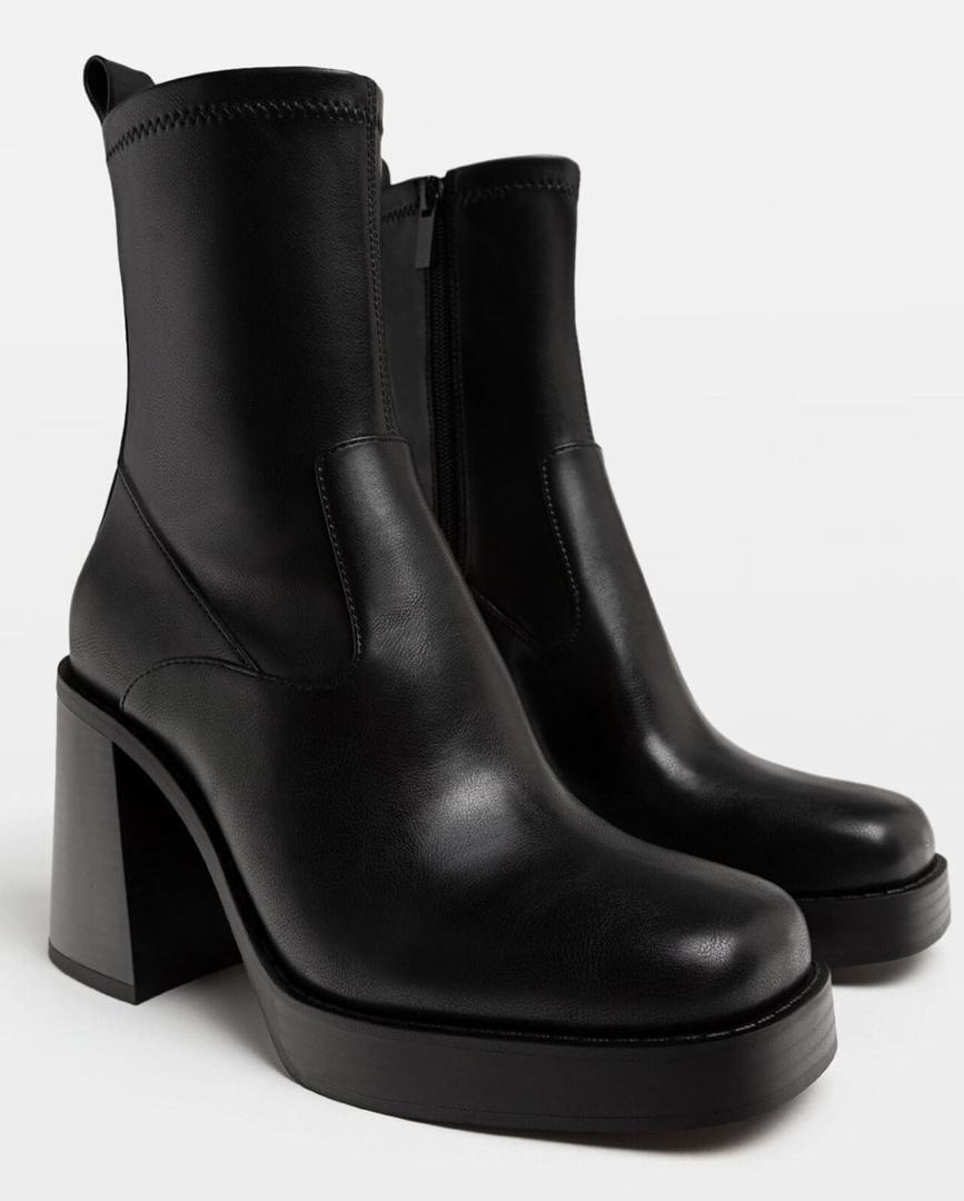 Botines de tacón con plataforma