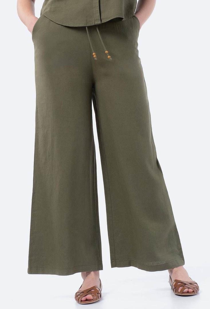 Pantalón largo con lino de Mujer TEX de Carrefour