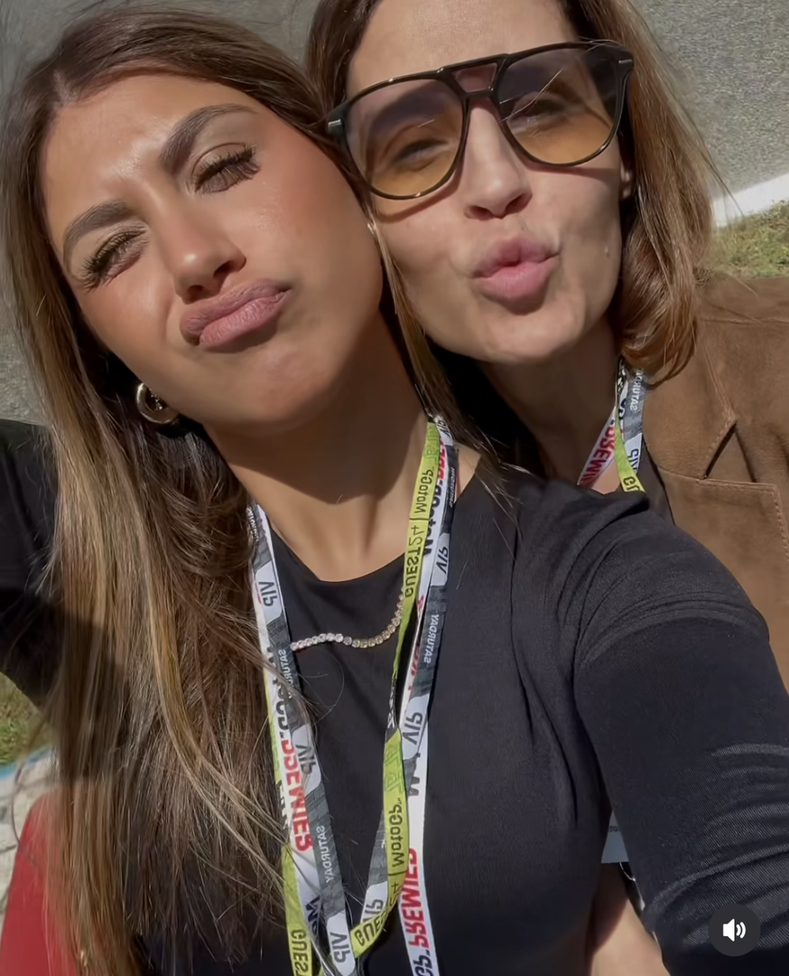 Susana Saborido y su hija Daniela en el Circuito de Jerez