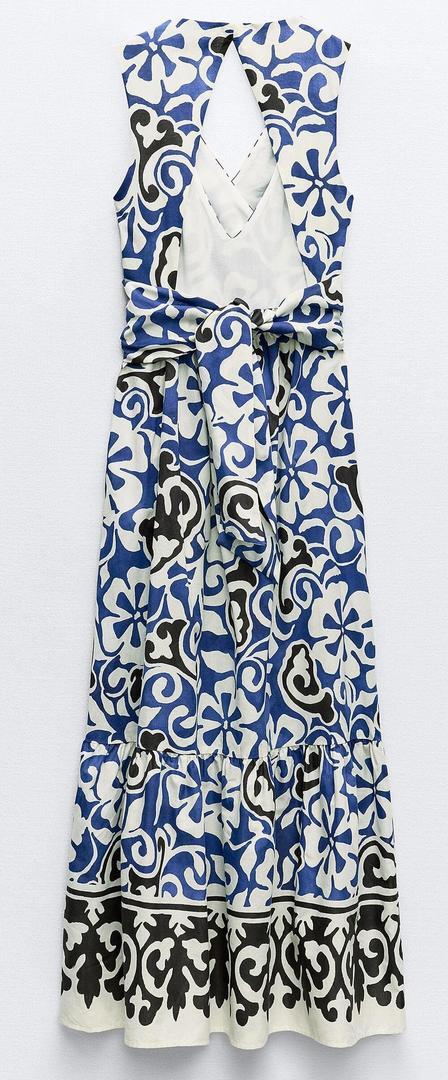 El nuevo vestido cruzado estampado de Zara