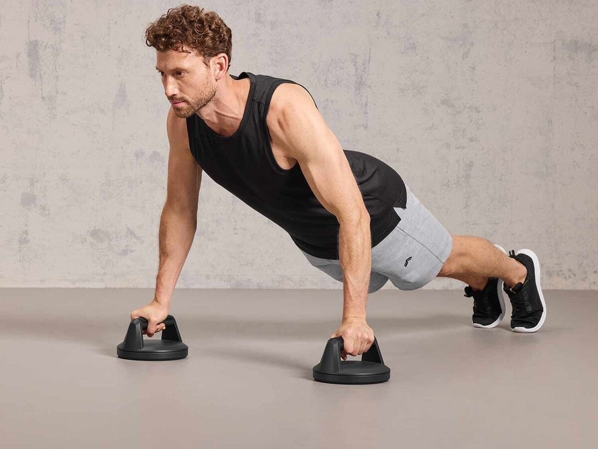 Asas giratorias para flexiones CRIVIT