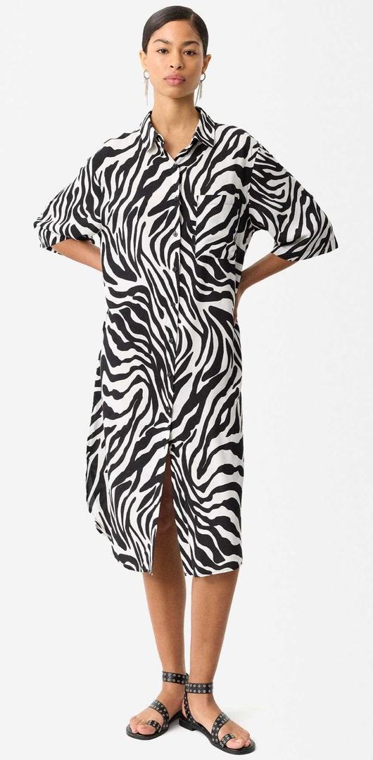 Vestido camisero estampado de Parfois