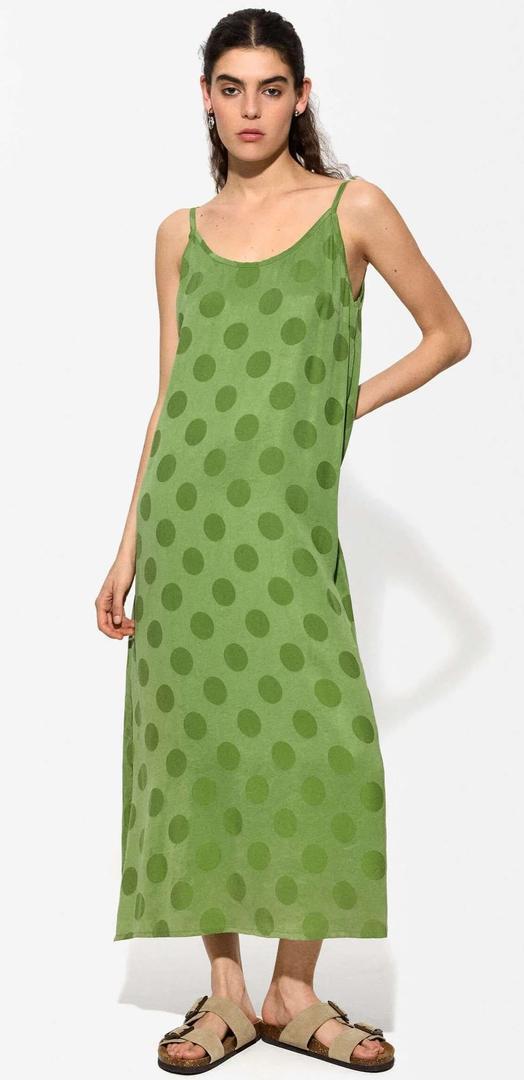 Vestido lunares de tirantes de Parfois
