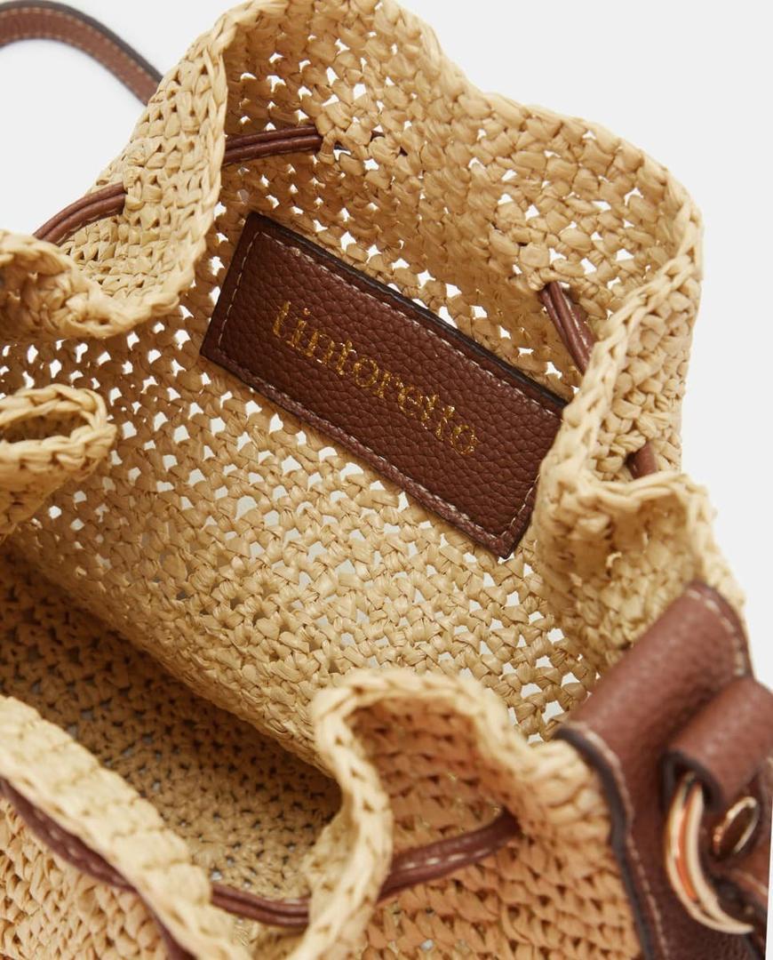 El bolso shopping de rafia y lazo X T de Tintoretto en El Corte Inglés