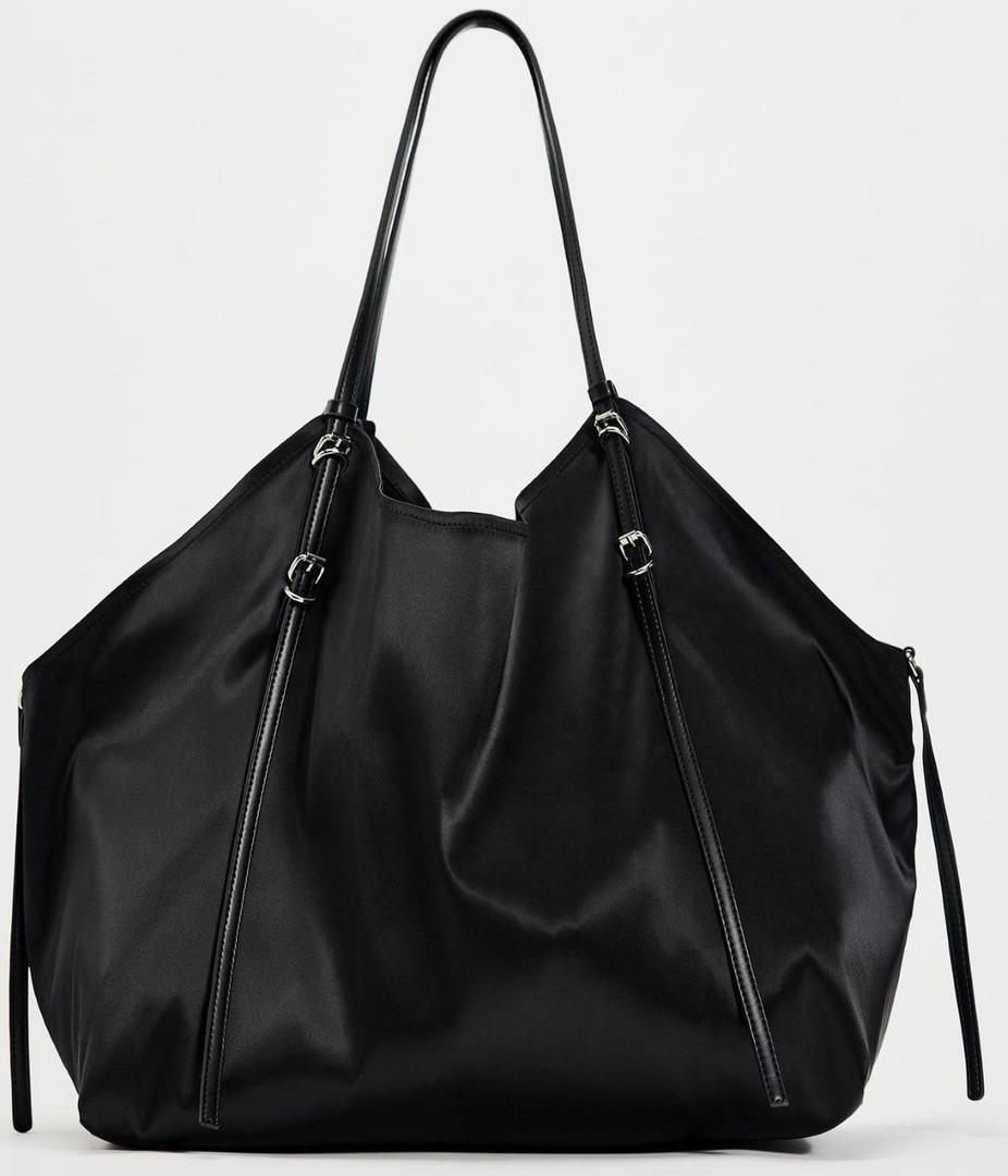 Bolso shopper de satén