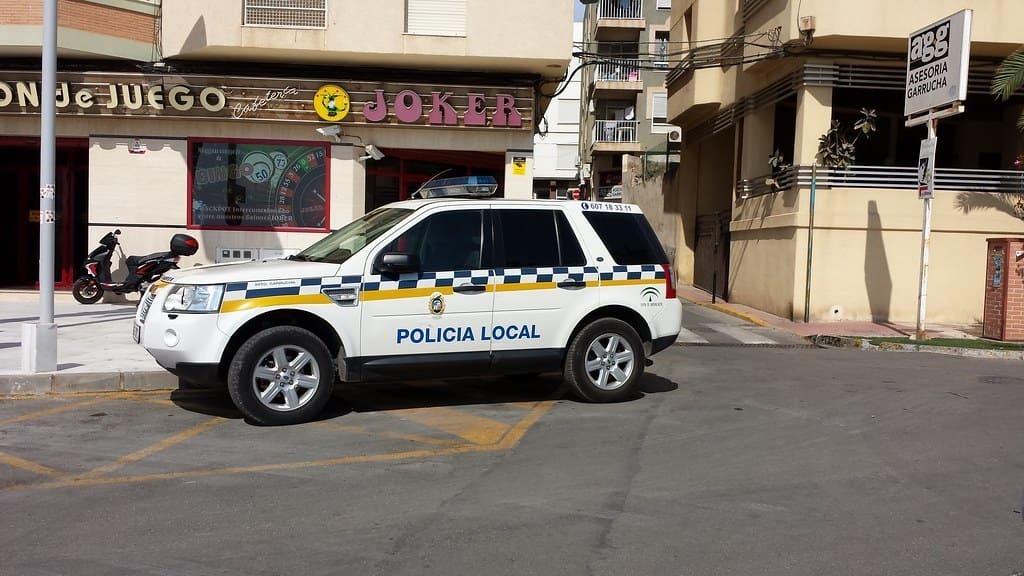 Un coche de la Policía Local de Garrucha