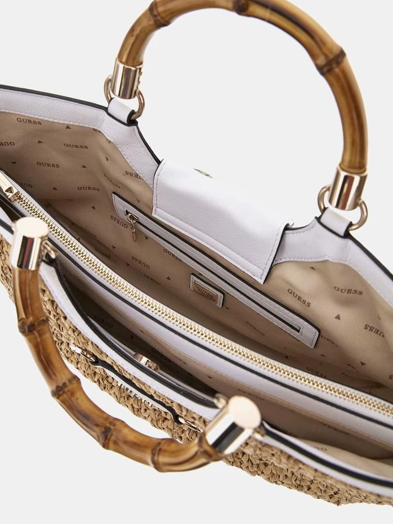 El nuevo bolso de mano Siria de paja de Guess