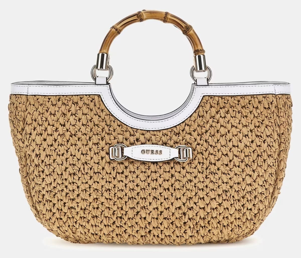 El nuevo bolso de mano Siria de paja de Guess
