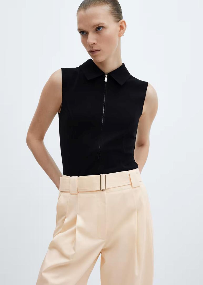 Pantalones de pinzas de Mango