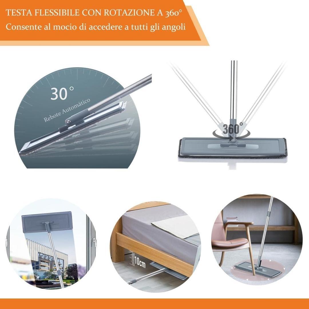 La versátil mopa para limpiar paredes y suelos con cubo escurridor de Amazon