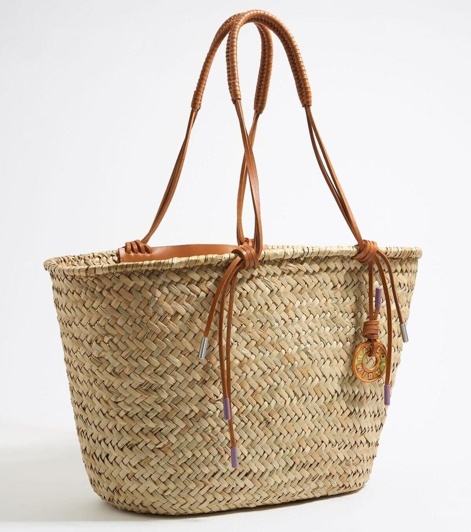 El bolso capazo maxi natural de Bimba y Lola
