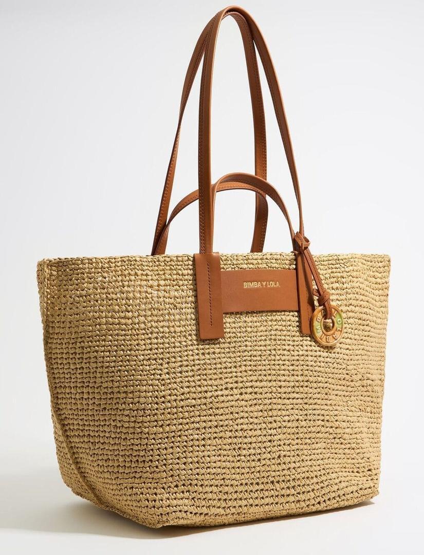 El bolso shopper maxi natural de Bimba y Lola