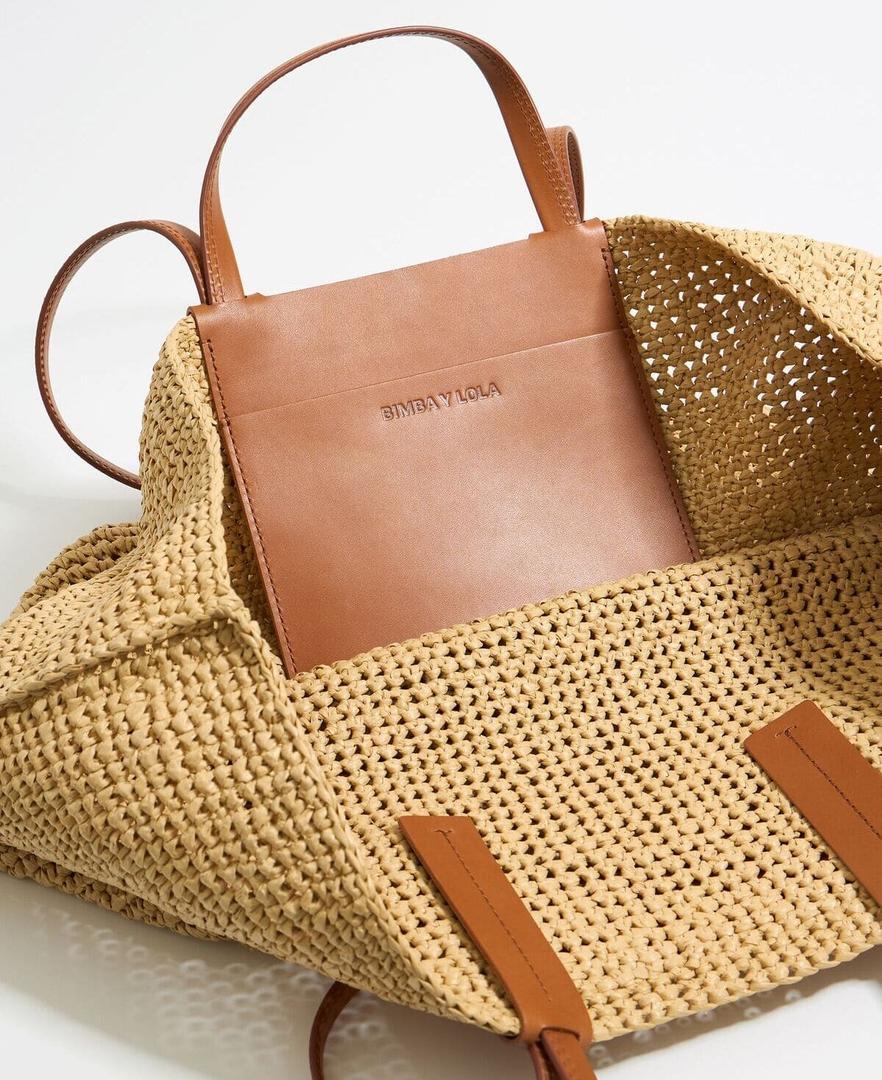 El bolso shopper maxi natural de Bimba y Lola