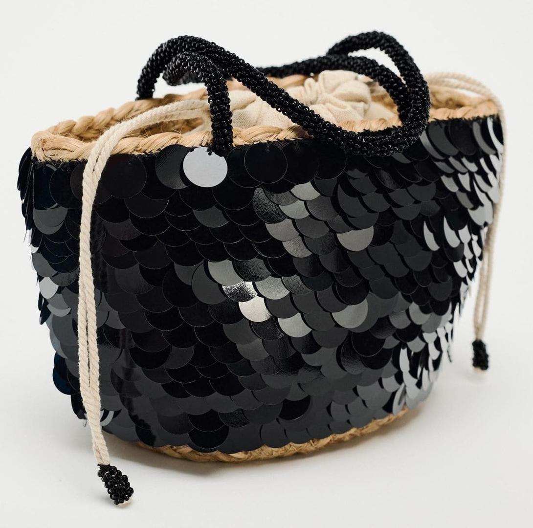 Mini cesta de lentejuelas