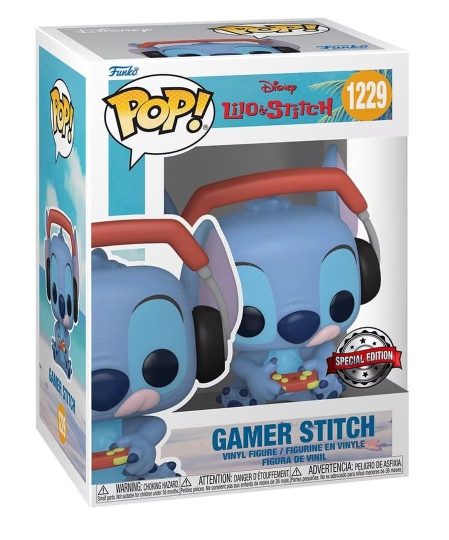 Figura gamer de Stitch, Lilo y Stitch Disney Funko