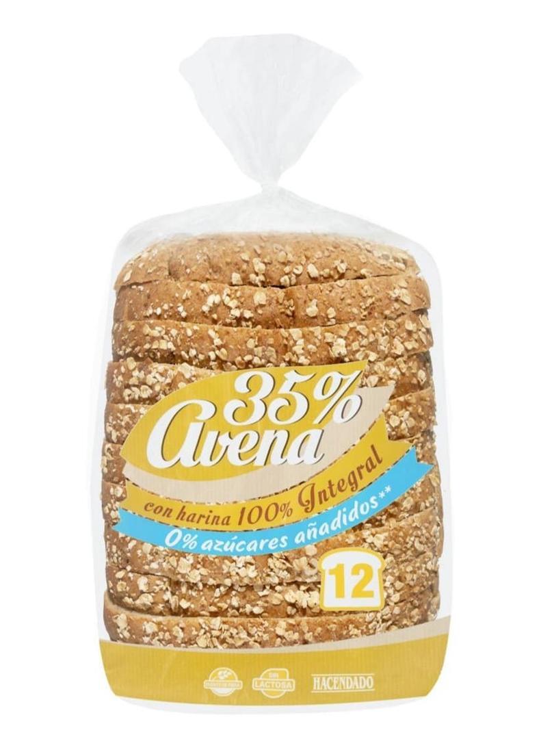 Pan de molde con 35 avena Hacendado