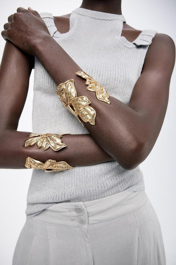 Maxi brazalete de hojas