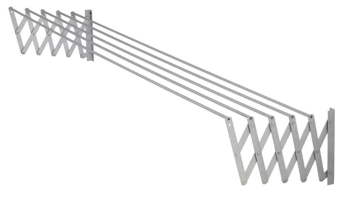 Tendedero de 5 barras extensible para pared