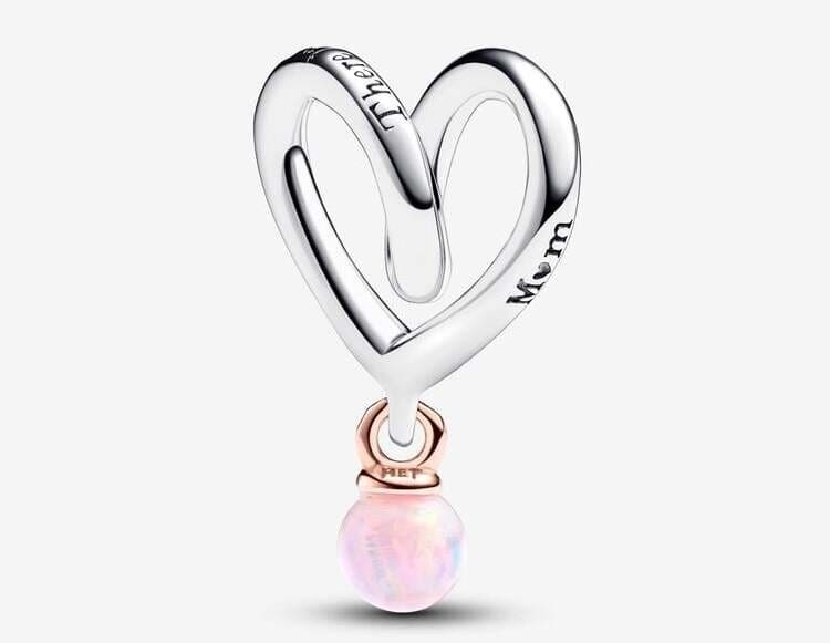 El nuevo charm Corazón Envuelto en dos tonos de Pandora