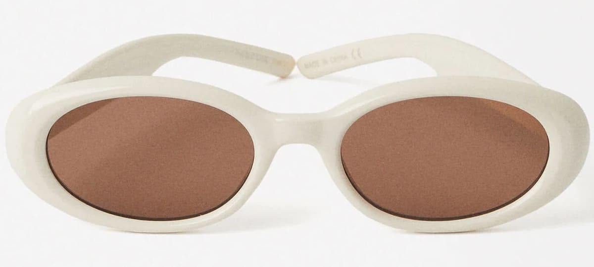 Las nuevas gafas de sol ovaladas color beige de Parfois