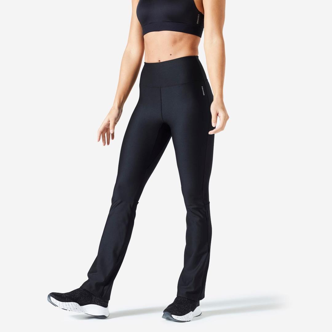 Leggings con bajo recto y efecto vientre plano de Decathlon 