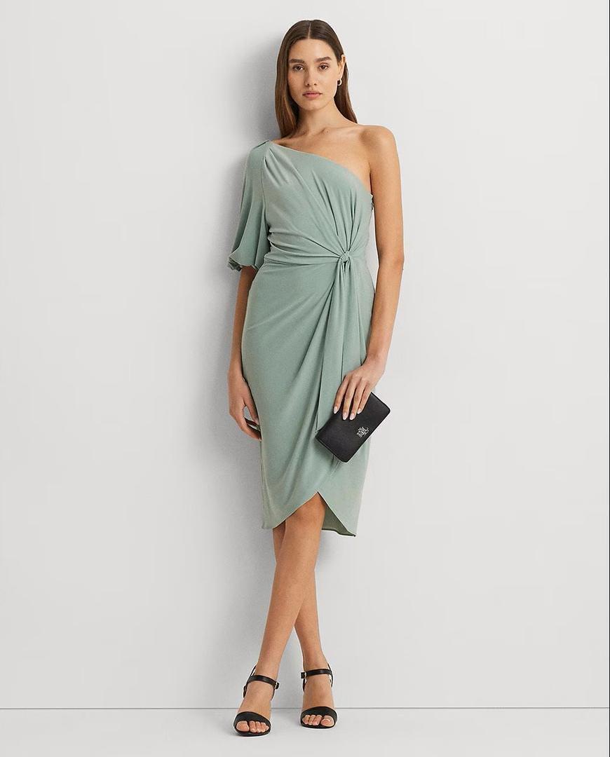 Vestido estilo midi con un hombro al descubierto Ralph Lauren de El Corte Inglés A