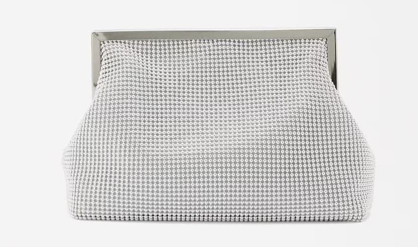 Bolso de fiesta convertible a bandolera de mesh