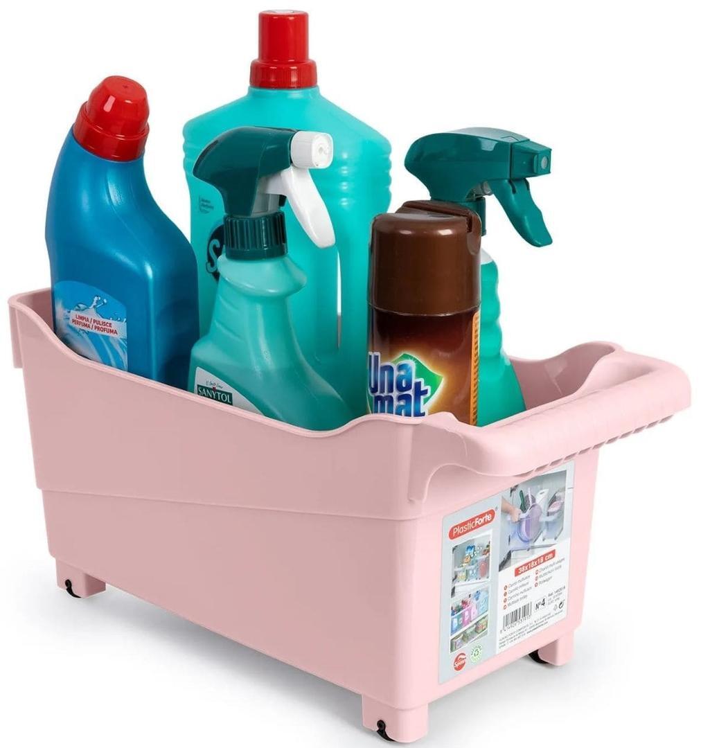 Cesta organizadora con ruedas Nº 4 PLASTIC FORTE