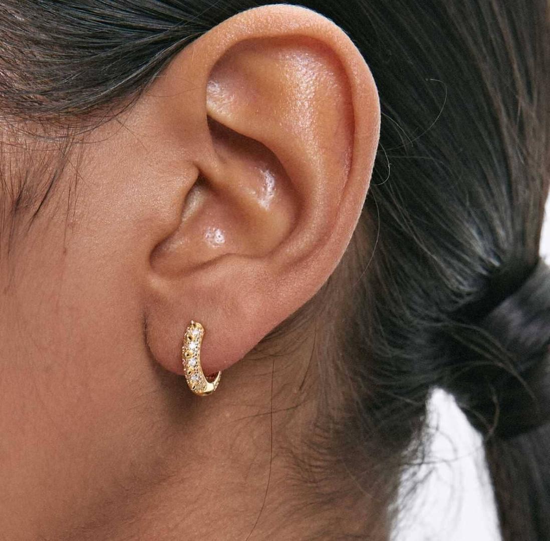 Aros de plata 925 con circonitas de Parfois 