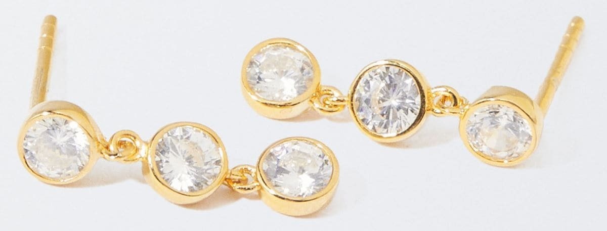 Pendientes de plata 925 con circonitas de Parfois 