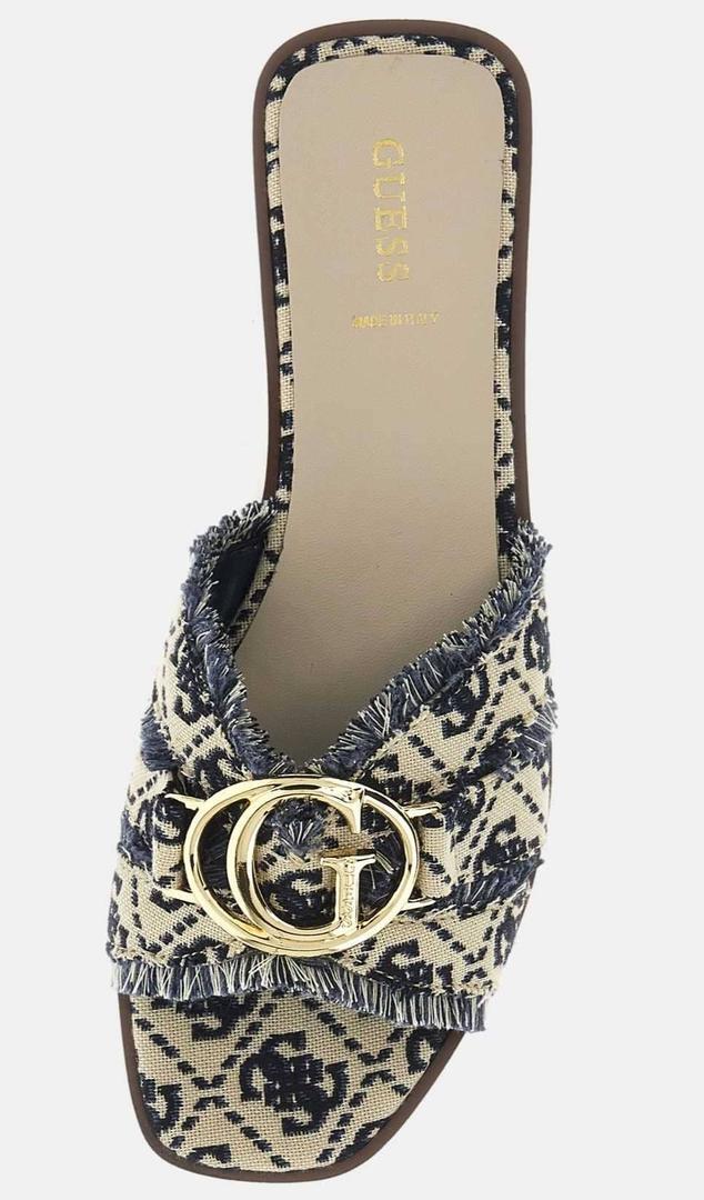 Sandalia symo logotipo 4g de Guess