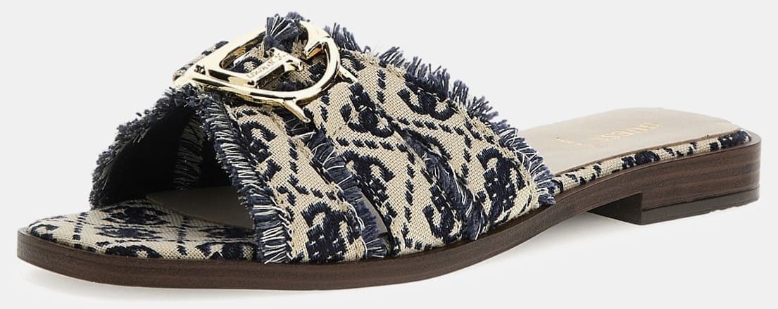 Sandalia symo logotipo 4g de Guess