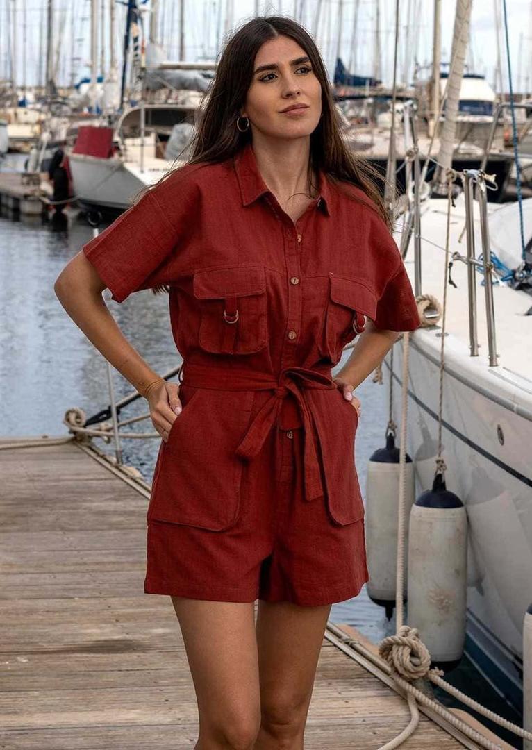 Mono manga corta con bolsillos de Mujer Colección Mery Turiel para TEX de Carrefour