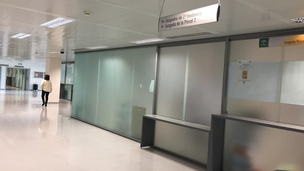 Interior de los juzgados de Málaga