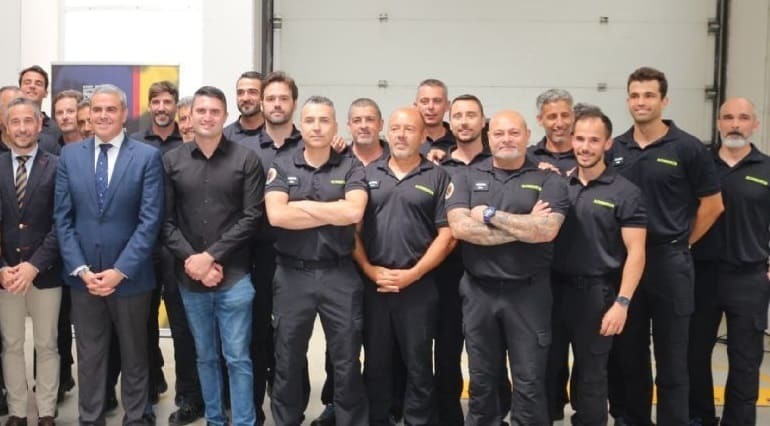 Los compañeros de los homenajeados estuvieron presentes en el acto